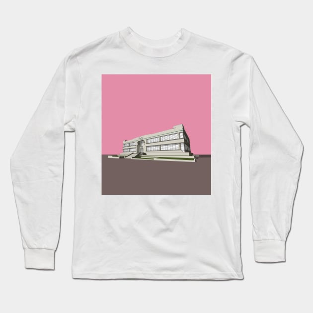 Coty Cosmetics Factory, Brentford, London - 1932 Long Sleeve T-Shirt by adam@adamdorman.com